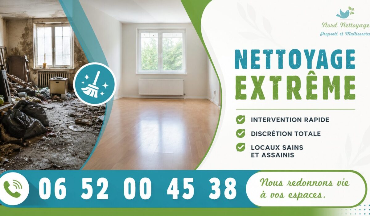 Nettoyage extrême à La Celle-Saint-Cloud après encombrement important et remise en état complète d’un logement.