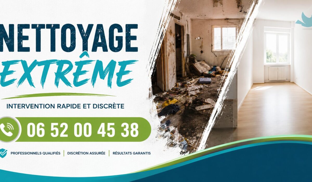 Nettoyage extrême à La Fouillouse par Nord Nettoyage, spécialiste de la désinfection, du débarras et de la remise en état après sinistre ou logement insalubre.
