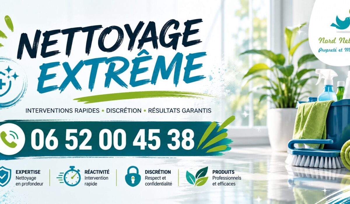 Équipe spécialisée en nettoyage extrême à La Verrière avec intervention après syndrome de Diogène, insalubrité et sinistre