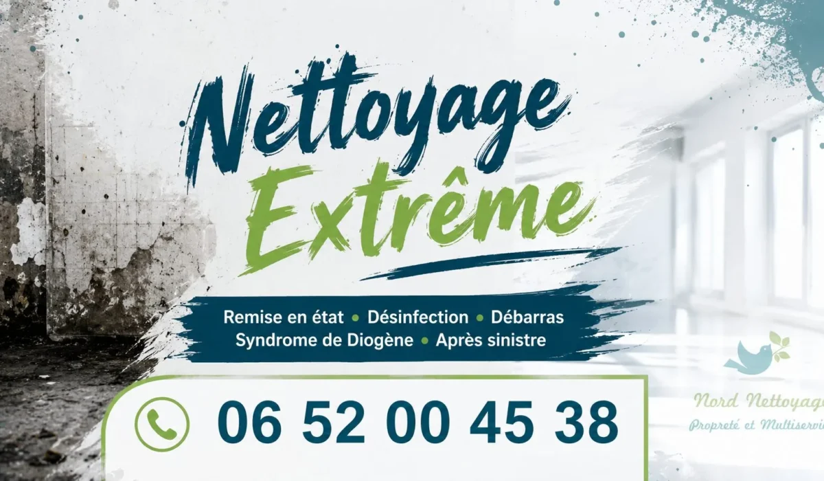 LAMBERSART : nos prestations de nettoyage extrême