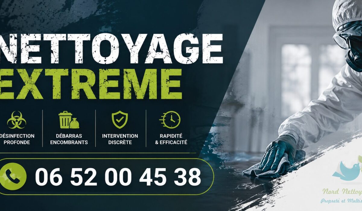Intervention de nettoyage extrême à Lésigny avec désinfection complète, remise en état de logements insalubres et débarras professionnel.