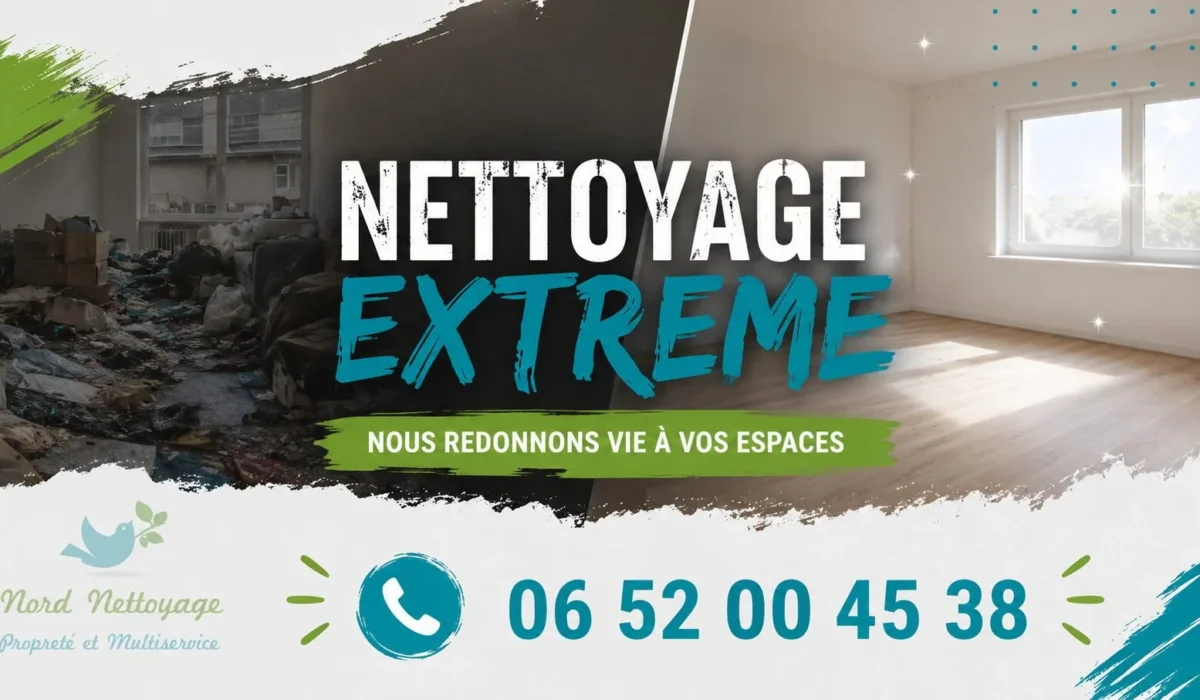 Loison-sous-Lens : nos prestations de nettoyage extrême