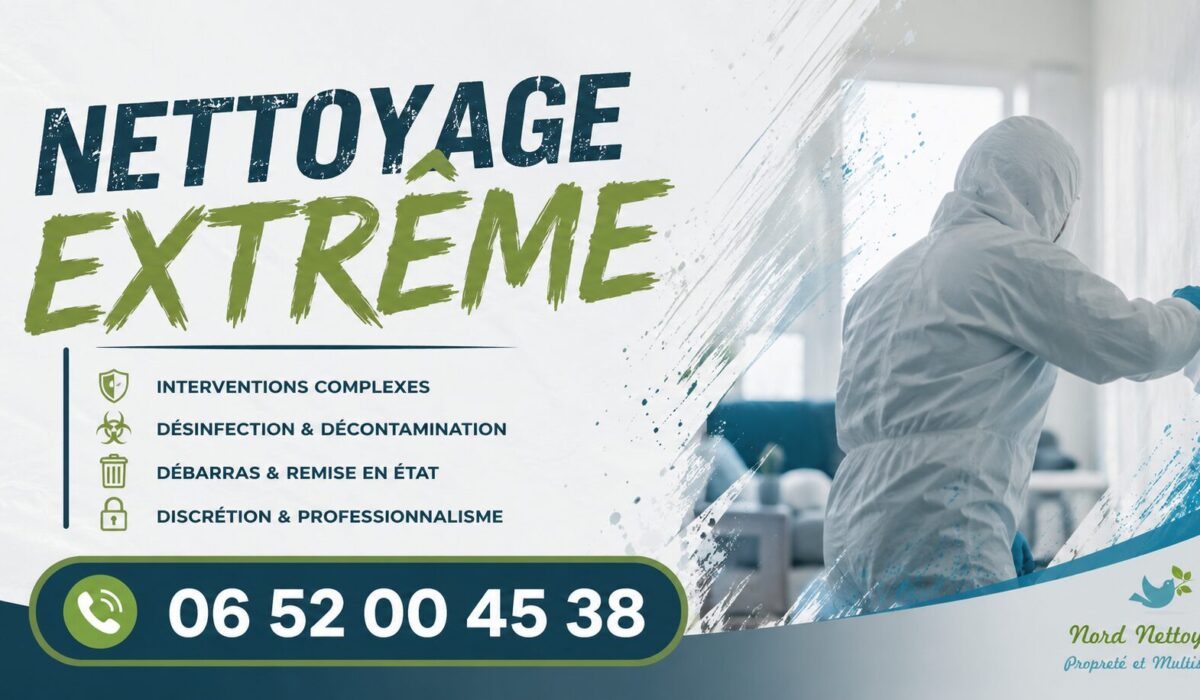 Technicien réalisant un nettoyage extrême à Lurcy-Lévis avec désinfection et remise en état complète