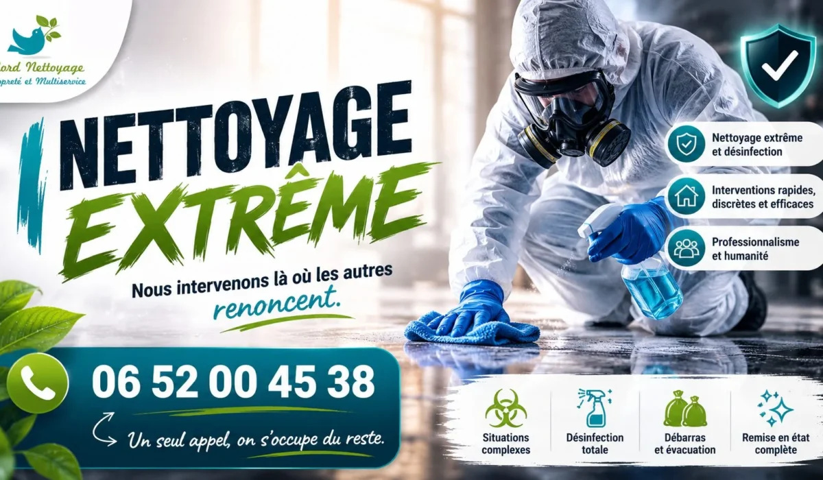 Maiche : nos prestations de nettoyage extrême