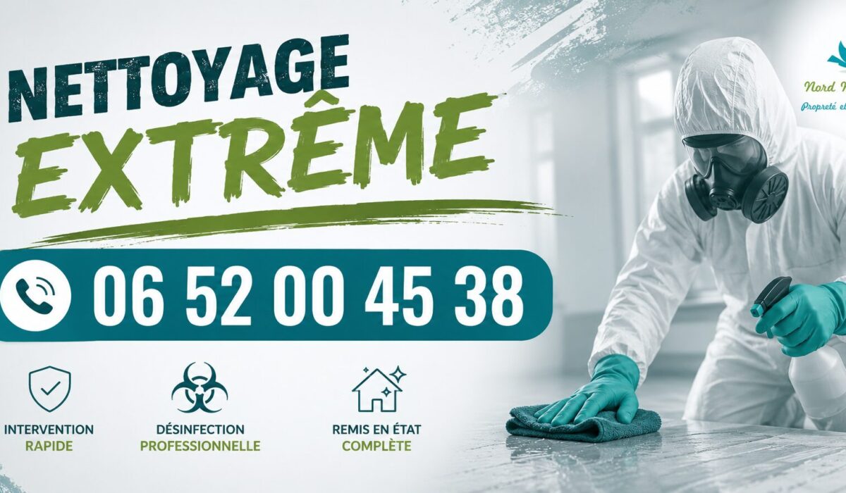 Nettoyage extrême à Massy par Nord Nettoyage, intervention professionnelle pour logement insalubre, débarras et désinfection