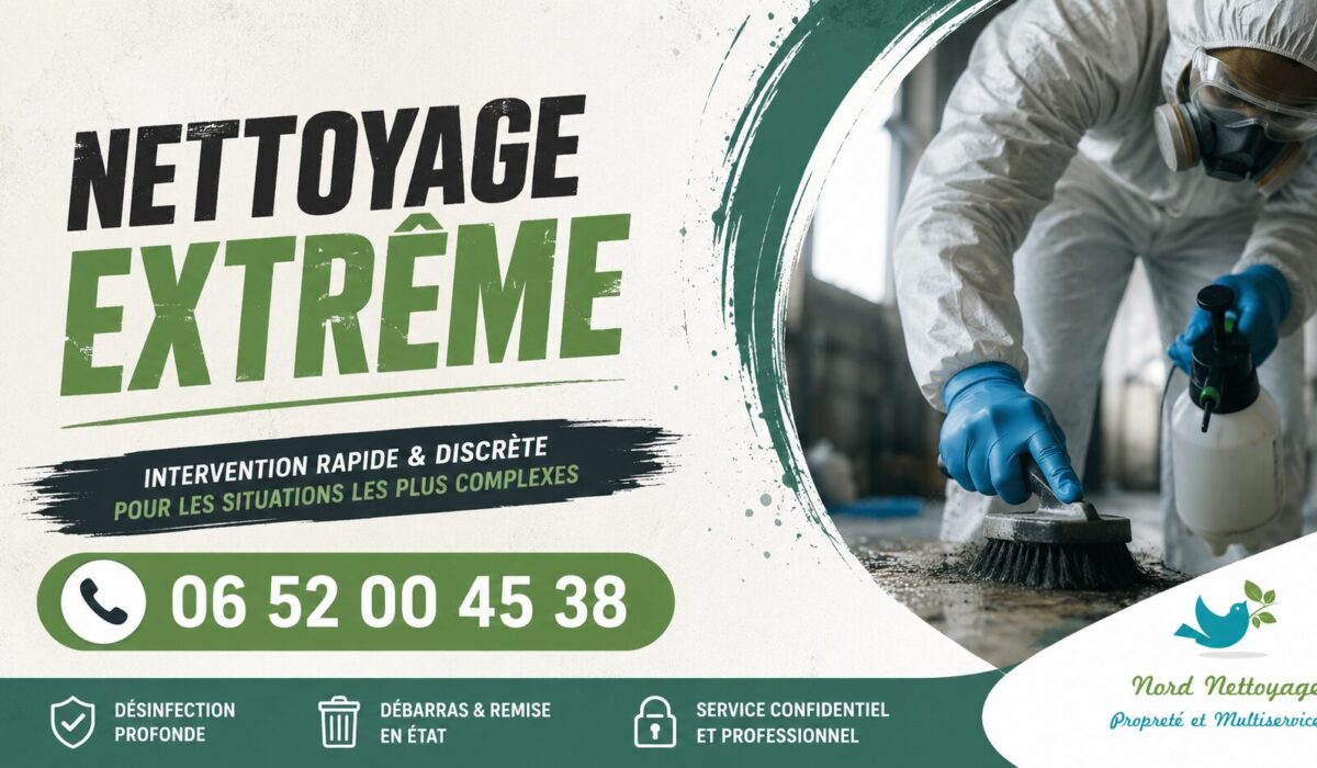 Technicien spécialisé en nettoyage extrême à Maurepas avec service de désinfection, débarras et remise en état de logements insalubres.