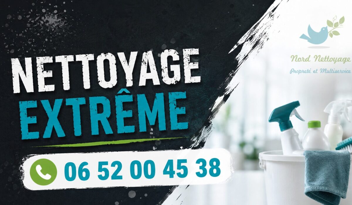 Nettoyage extrême à Mauriac réalisé par Nord Nettoyage avec intervention rapide pour logements insalubres, sinistres et débarras.