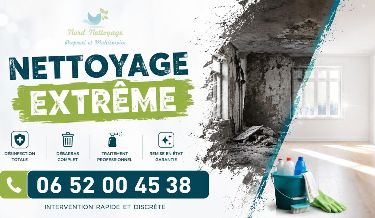 Équipe spécialisée en nettoyage extrême à Meaux avec remise en état, désinfection et débarras de logements très dégradés.