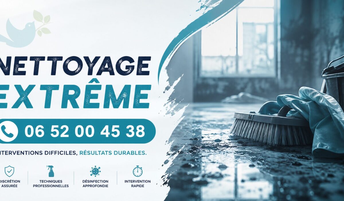 Intervention de nettoyage extrême à Le Mée-sur-Seine avec désinfection complète et remise en état de logements très dégradés.