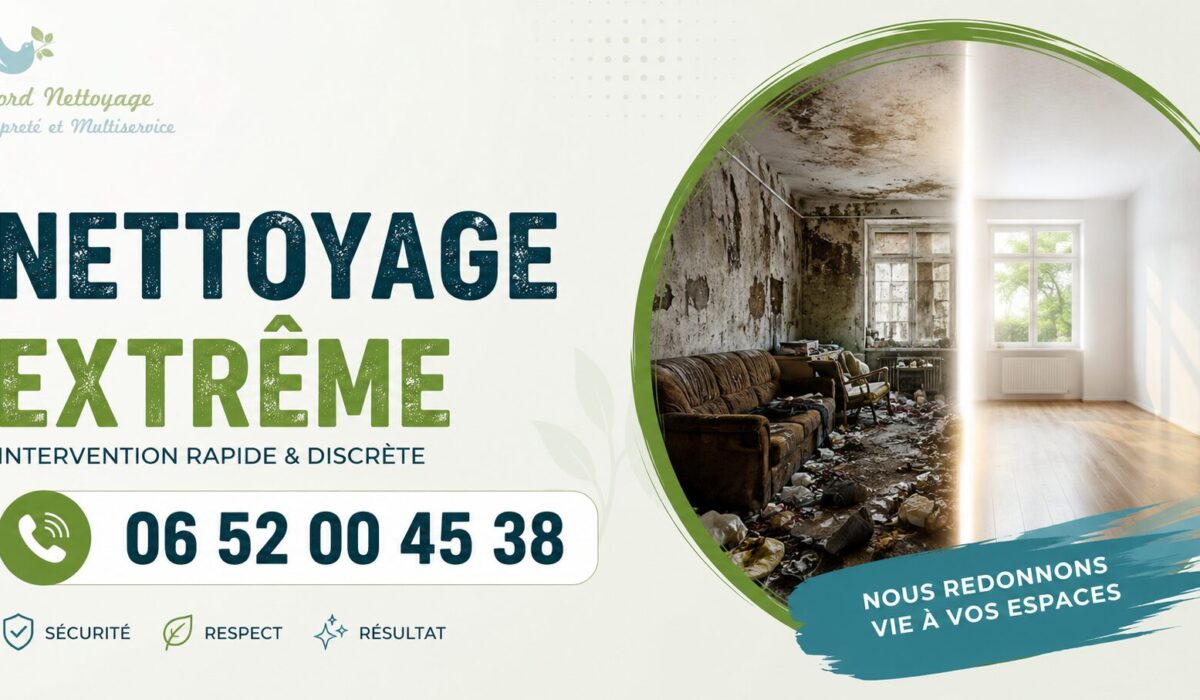 Mercury Nettoyage Extrême – Intervention rapide pour logements insalubres, syndrome de Diogène, nettoyage après décès, après sinistre et désinfection.