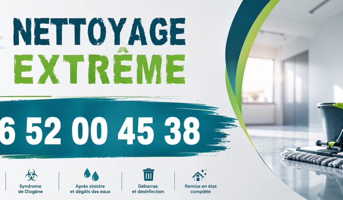 Équipe spécialisée en nettoyage extrême à Messery intervenant pour logement insalubre, syndrome de Diogène et désinfection complète.