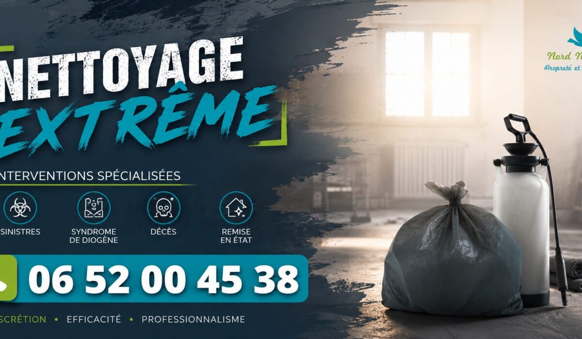Entreprise de nettoyage extrême à Messimy intervenant pour la remise en état de logements insalubres, après sinistre, décès ou syndrome de Diogène.