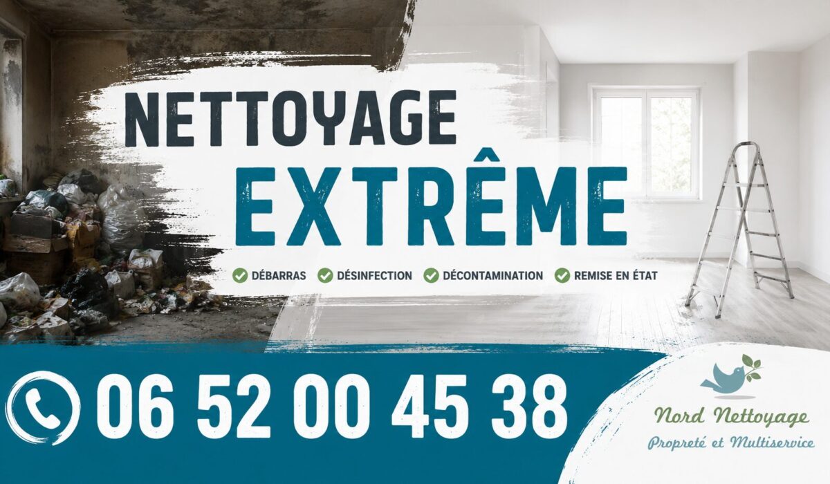 Service de nettoyage extrême à Mezériat avec débarras, désinfection et remise en état de logements très insalubres.