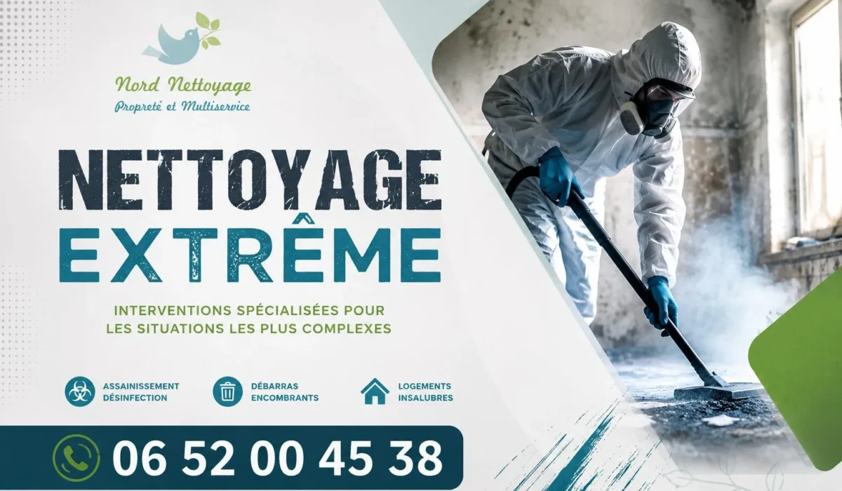 Moreuil : nos prestations de nettoyage extrême