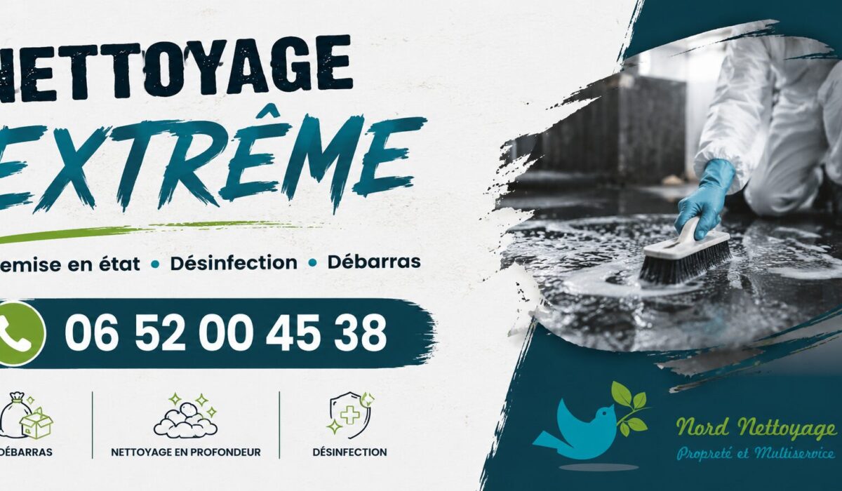 Entreprise spécialisée en nettoyage extrême à Nandy, désinfection, débarras et remise en état de logements insalubres.