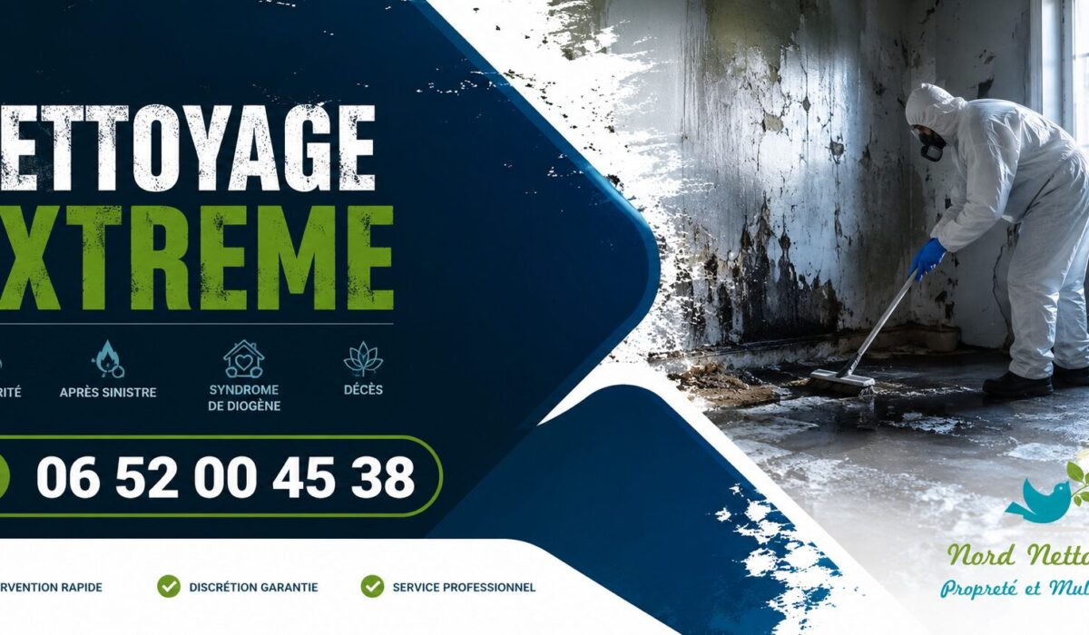 Nettoyage extrême à Nanterre après logement insalubre, accumulation de déchets et remise en état complète