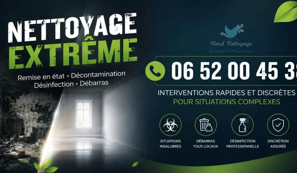 Nieppe : nos prestations de nettoyage extrême