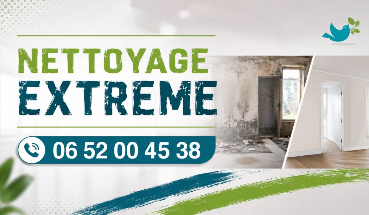 Nettoyage extrême à Noisiel avec remise en état complète de logements insalubres, débarras et désinfection professionnelle.