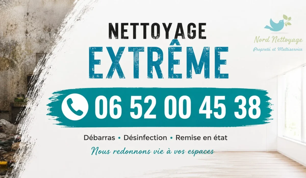 Ostricourt : nos prestations de nettoyage extrême