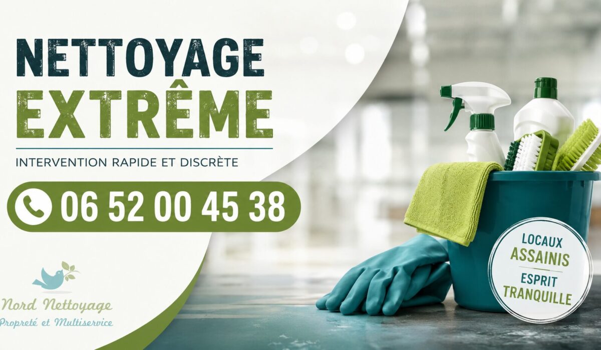 Intervention de nettoyage extrême dans un logement encombré à Ozoir-la-Ferrière avec désinfection et remise en état complète.