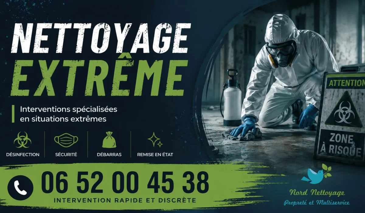 Pérenchies : nos prestations de nettoyage extrême