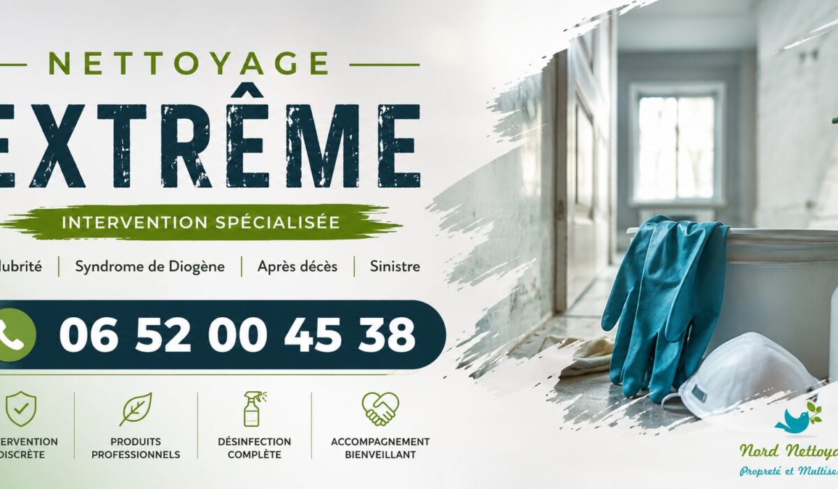Entreprise de nettoyage extrême à Pérignat-lès-Sarlieve avec intervention rapide pour logements insalubres, syndrome de Diogène, désinfection et débarras.