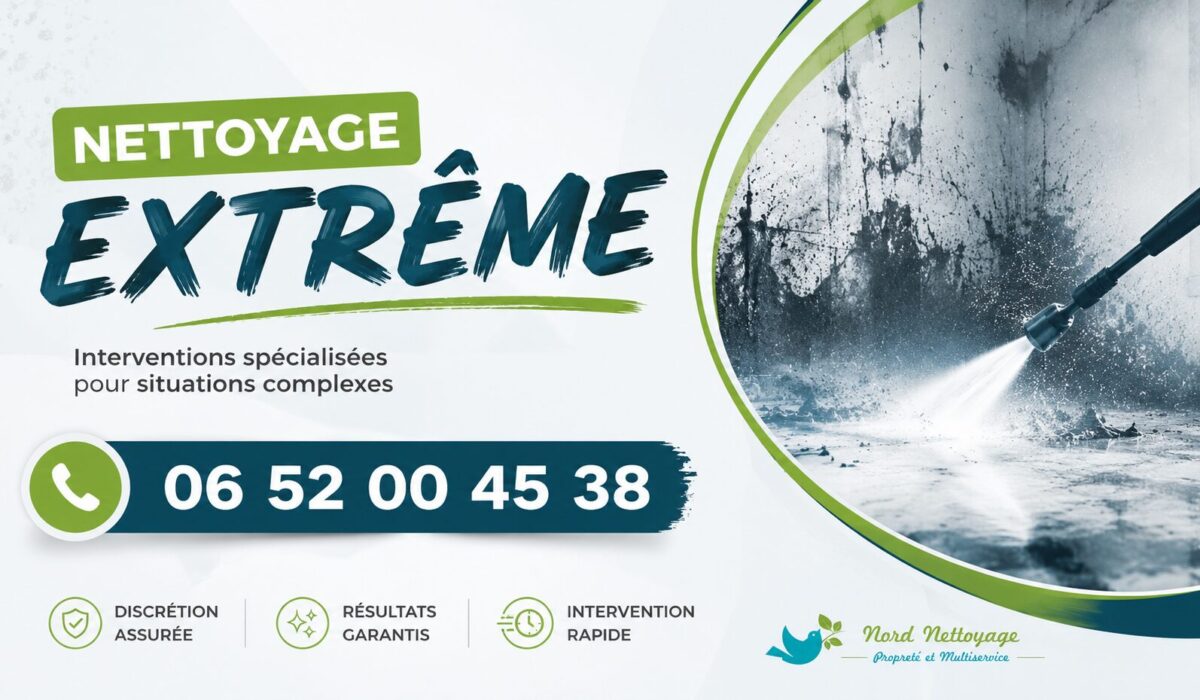 Service de nettoyage extrême à Pont-de-Vaux avec intervention spécialisée pour logements insalubres, syndrome de Diogène, débarras et désinfection.