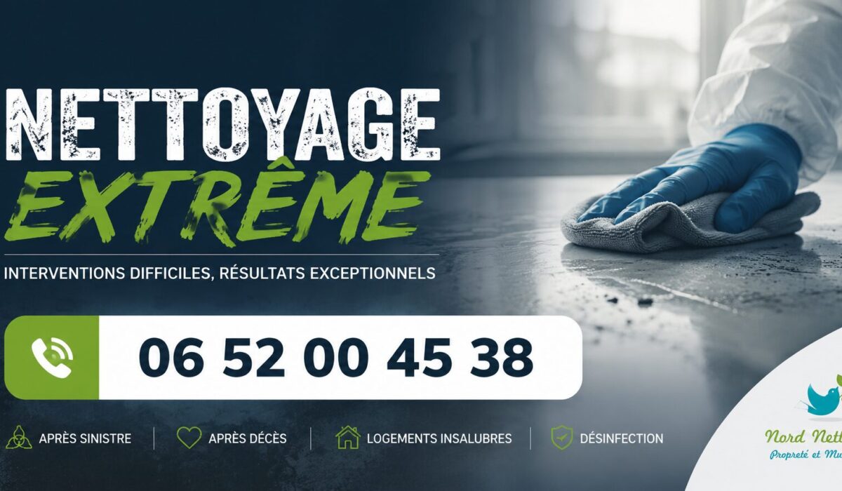 Nettoyage extrême à Pont-de-l'Isère avec intervention rapide après sinistre, décès, syndrome de Diogène et désinfection complète.