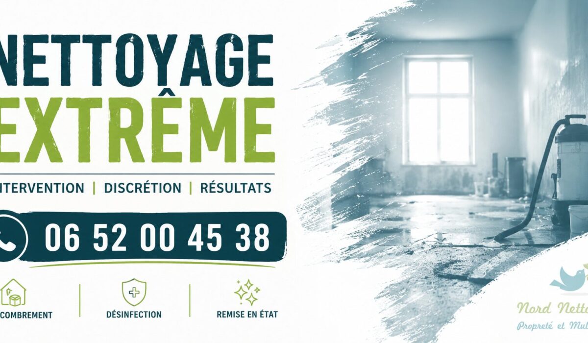 Nettoyage extrême à Provins par Nord Nettoyage – désencombrement, désinfection et remise en état
