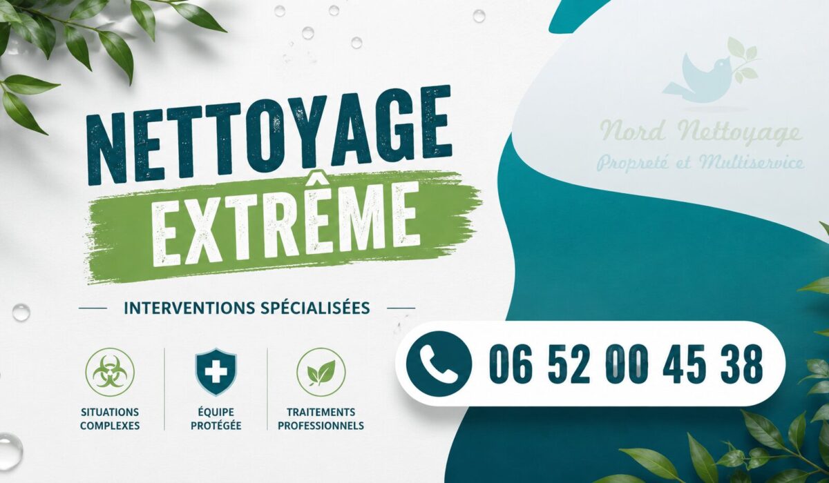 Nettoyage extrême à Reyrieux par Nord Nettoyage avec intervention rapide pour logements insalubres, syndrome de Diogène, après décès et sinistre.