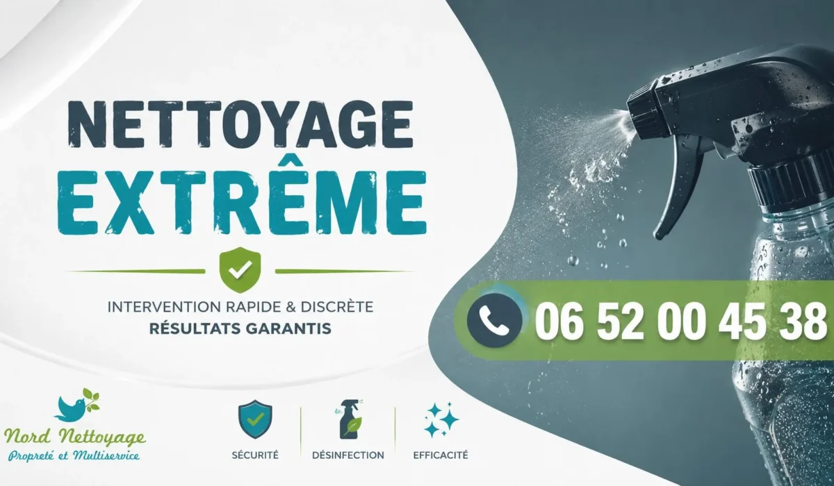 ROUBAIX : nos prestations de nettoyage extrême