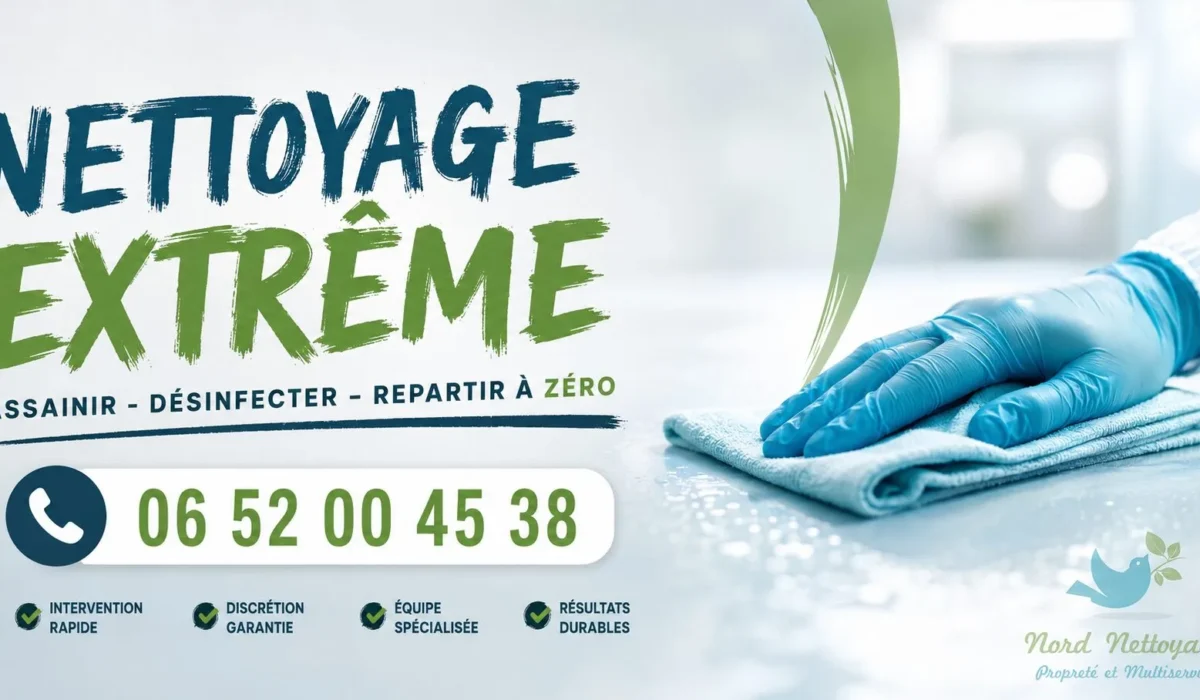 Rousies : nos prestations de nettoyage extrême