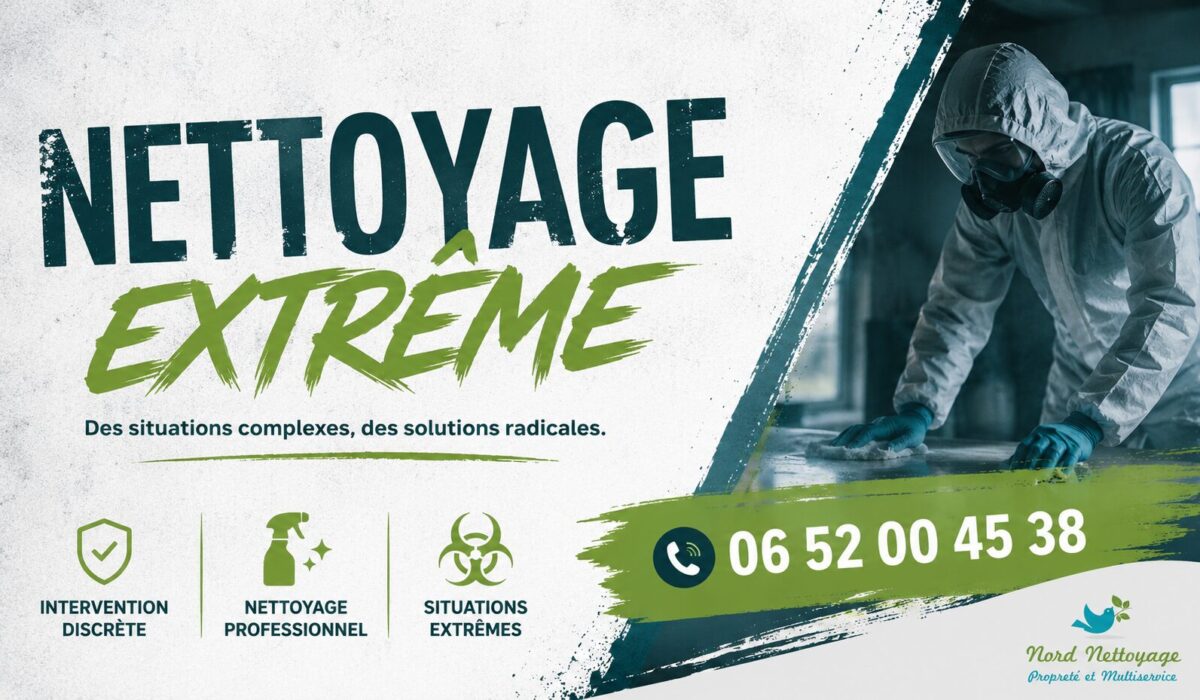 Nettoyage extrême à Ruy réalisé par Nord Nettoyage pour logements insalubres, syndrome de Diogène, après décès et après sinistre.