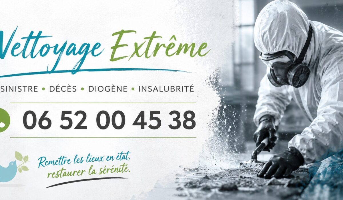 Nettoyage extrême à SAINT-CHEF après sinistre, décès, syndrome de Diogène et logement insalubre.