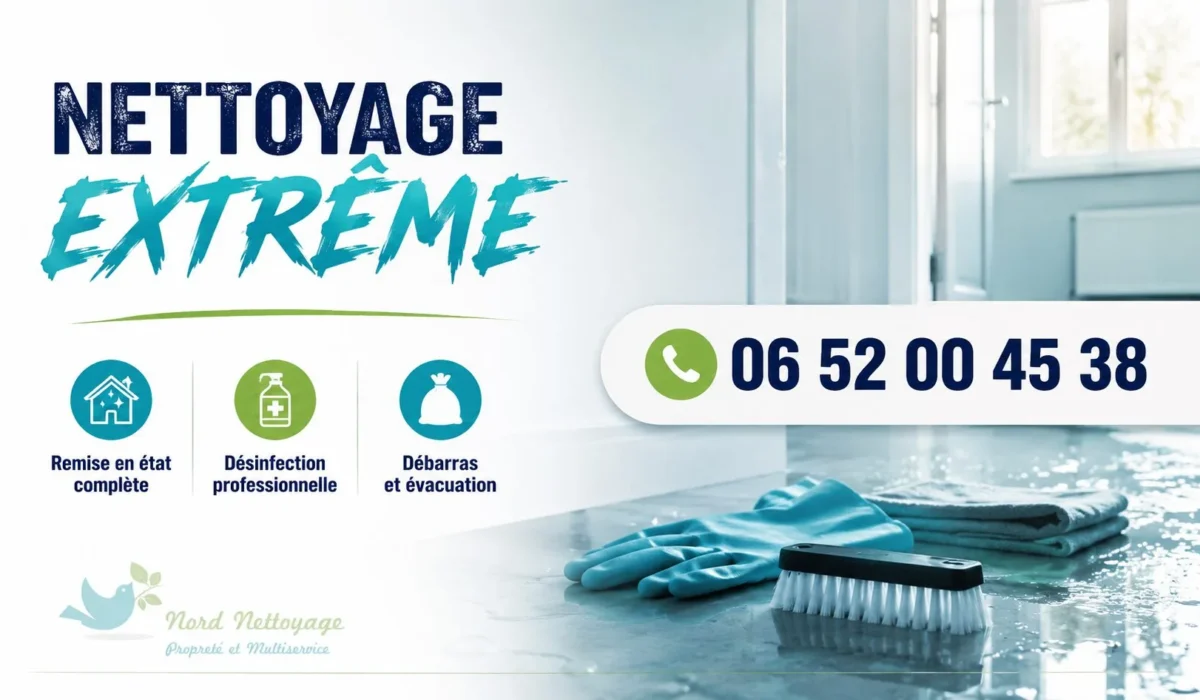 Sains-du-Nord : nos prestations de nettoyage extrême