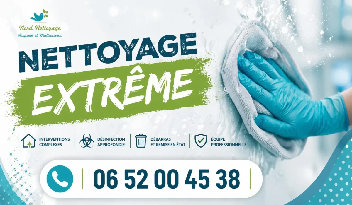 Saint Amand Les Eaux : nos prestations de nettoyage extrême