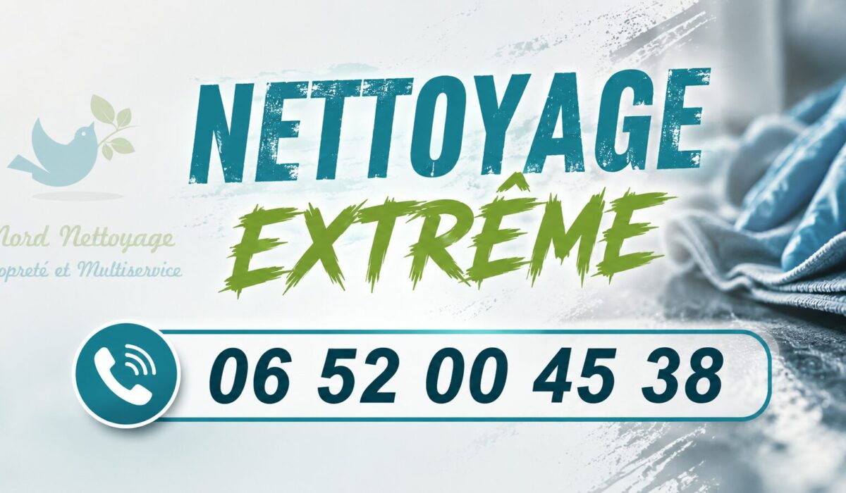 Visuel de nettoyage extrême à Saint-Bel avec numéro de contact et intervention professionnelle pour logements insalubres, syndrome de Diogène et désencombrement.