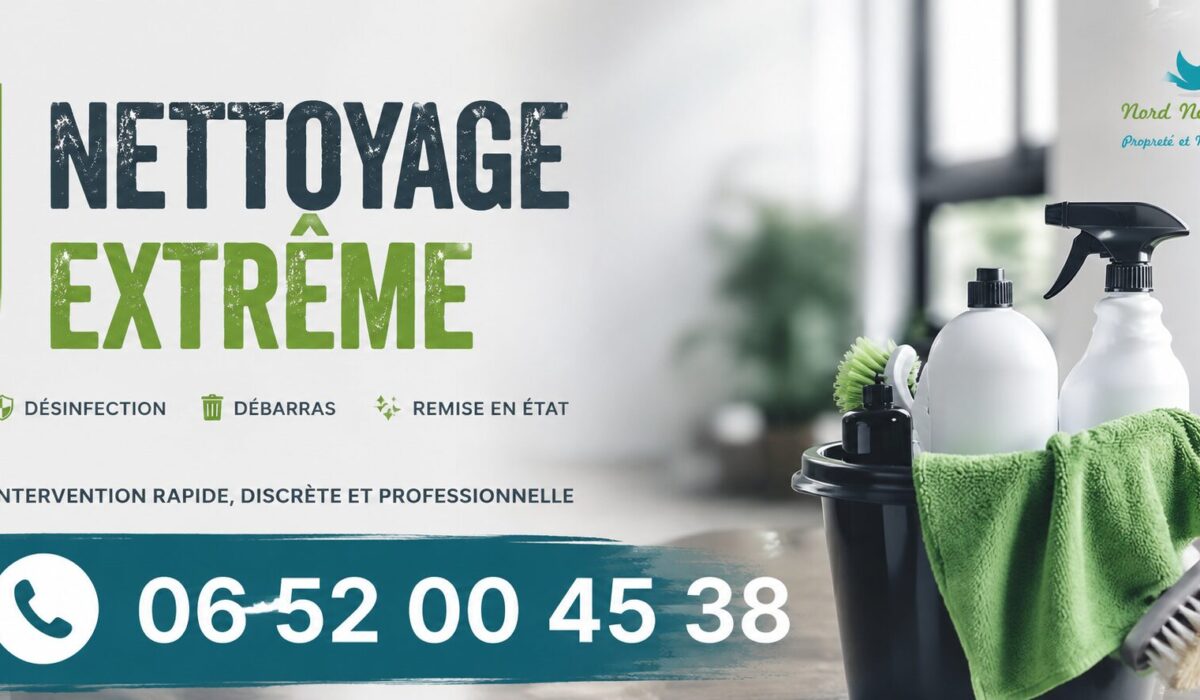 Intervention de nettoyage extrême à Saint-Cloud avec désinfection complète, débarras d'encombrants et remise en état rapide des logements et locaux.