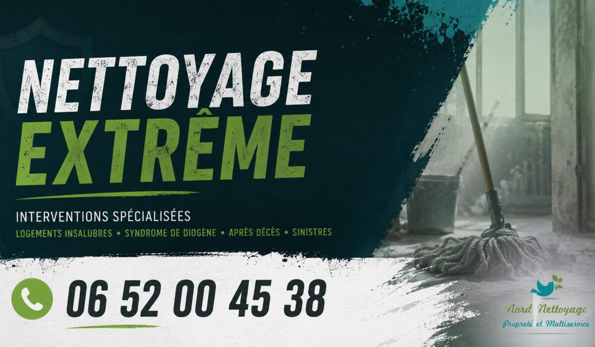 Nettoyage extrême à Saint-Donat-sur-l’Herbasse avec remise en état de logements très dégradés, intervention rapide et professionnelle.