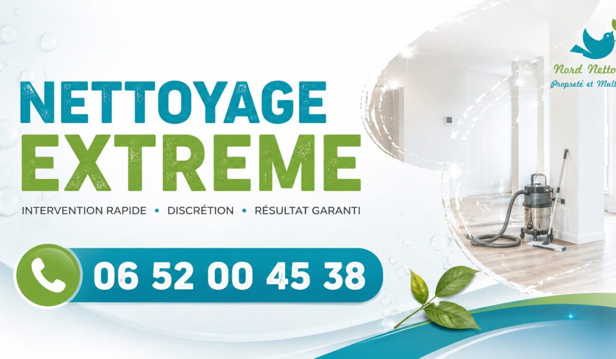 Nettoyage extrême à Saint-Genest-Malifaux avec intervention rapide, désinfection et remise en état par Nord Nettoyage.
