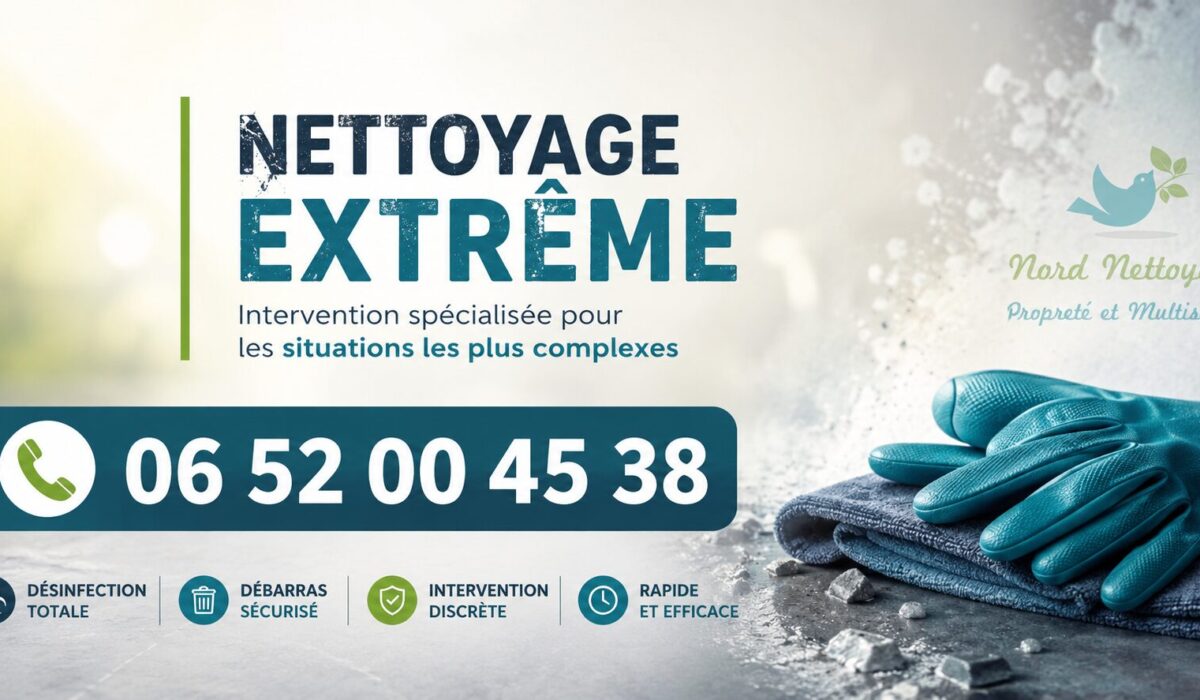 Bannière de nettoyage extrême à Saint-Germain-en-Laye avec numéro d’intervention rapide 06 52 00 45 38