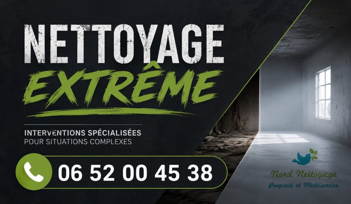 Nettoyage extrême à Saint-Héand après sinistre, logement insalubre ou syndrome de Diogène – Nord Nettoyage