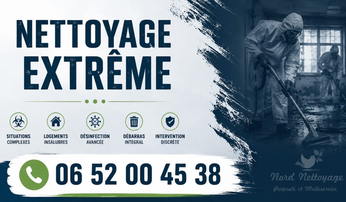 Nettoyage extrême à Saint-Jean-d'Ardières réalisé par des spécialistes pour logements insalubres, syndrome de Diogène, après décès et sinistres.