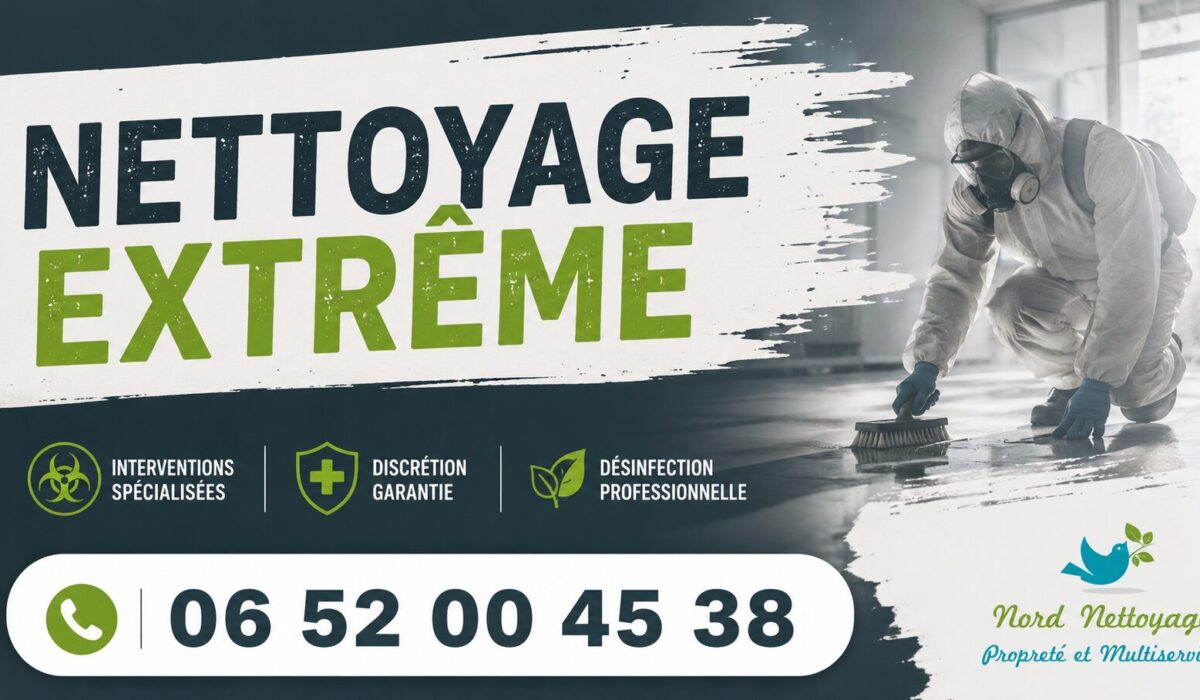 Équipe spécialisée en nettoyage extrême à Saint-Martin-la-Plaine avec intervention rapide pour logements insalubres, syndrome de Diogène et désinfection.