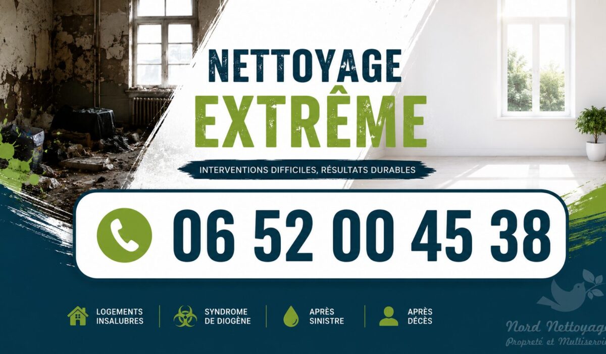 Nettoyage extrême à Saint-Maurice-de-Beynost avec intervention rapide pour logements insalubres, syndrome de Diogène, après décès et désinfection.