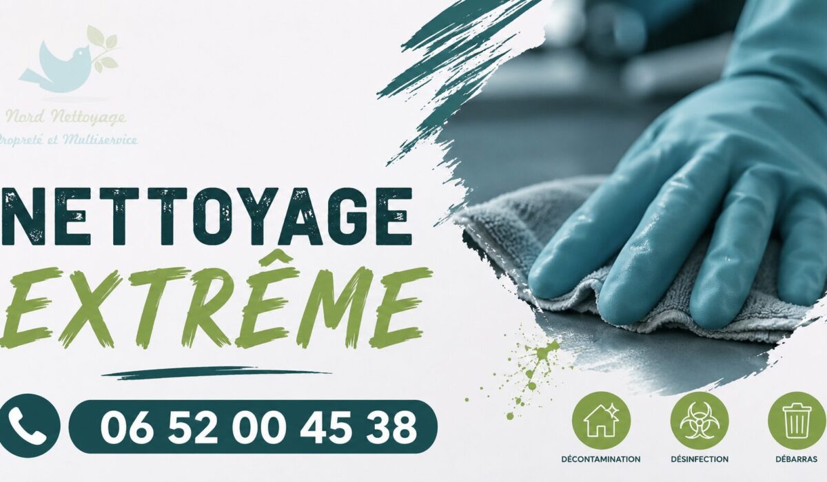 Nettoyage extrême professionnel à Saint-Maurice-de-Lignon avec désinfection, débarras et remise en état de logements insalubres.