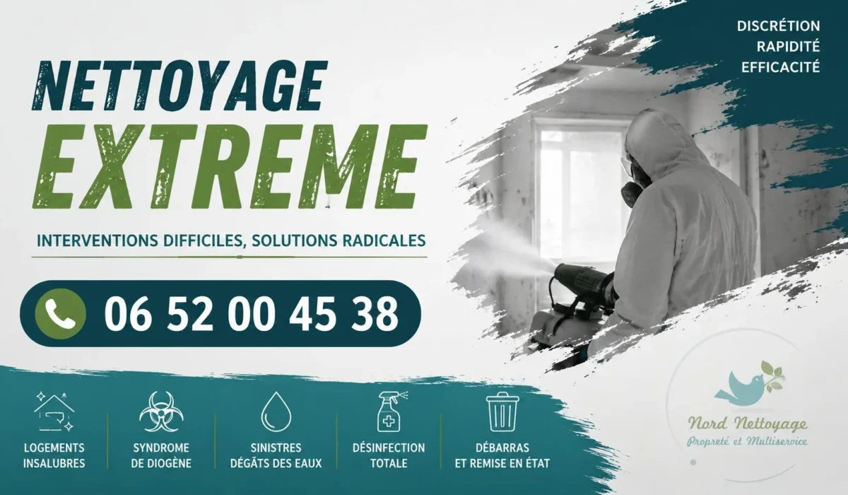Saint-Omer : Nos prestations de nettoyage extrême