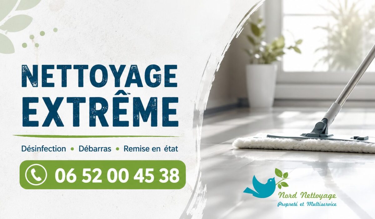 Intervention de nettoyage extrême à Saint-Paul-en-Chablais avec remise en état, désinfection et débarras professionnel.