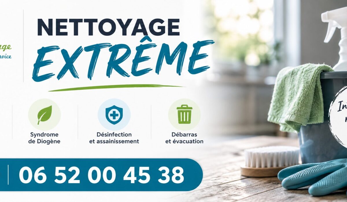 Nettoyage extrême à Saint-Romain-de-Jalionas : intervention rapide pour logement insalubre, syndrome de Diogène, désinfection, débarras et remise en état.