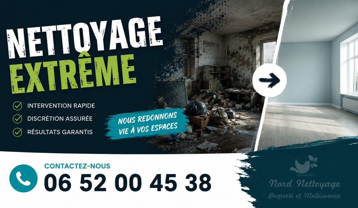 Intervention de nettoyage extrême à Saint-Sorlin-en-Valloire avec désinfection et remise en état complète